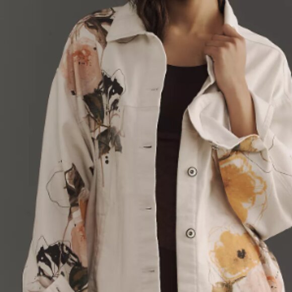 Weston Denim Boyfriend Jacket by Pilcro: Leigh Viner Edition - Size Small - NWT - Picture 3 of 8